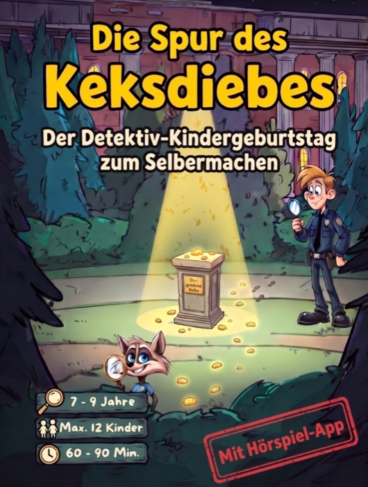 Buchcover „Die Spur des Keksdiebes – Der Detektiv-Kindergeburtstag zum Selbermachen“